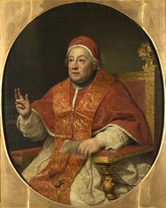 Porträt von Papst Clemens XIII. (1693-1769), von Anton Raphael Mengs