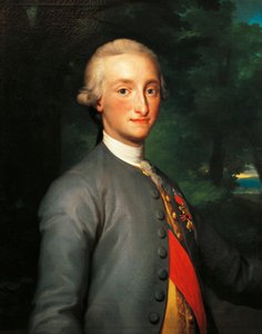Porträt von Karl IV. von Bourbon, Prinz von Asturien und König von Spanien von Anton Raphael Mengs