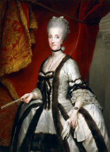 Porträt von Maria Carolina von Österreich, Königin von Neapel von Anton Raphael Mengs