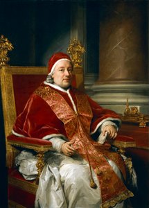 Porträt von Papst Clemens XIII. Rezzonico von Anton Raphael Mengs