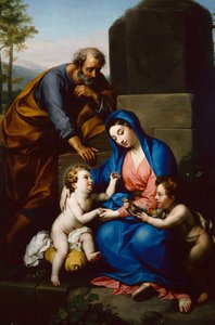 Die Heilige Familie mit dem Jesuskind und dem Johannesknaben von Anton Raphael Mengs