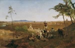 Blick auf Rom vom Monte Mario von Anton Romako