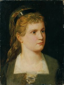 Brustbild der Nichte, Käthchen Winder von Anton Romako
