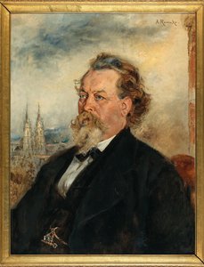 Porträt des Architekten Wilhelm Bücher 1824-1888 von Anton Romako