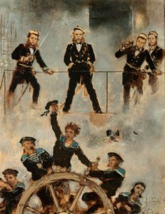 Tegetthoff in der Seeschlacht bei Lissa II