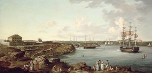 Schiffe der Royal Navy in Port Mahon, Menorca