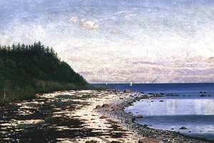 Segelboote vor der Küste von Langeland von Anton Thorenfeld