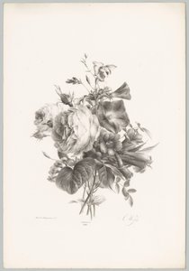 Rosen und kelchförmige Blumen von Anton Weiss