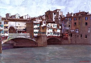 Ponte Vecchio, Florenz von Anton Van Anrooy