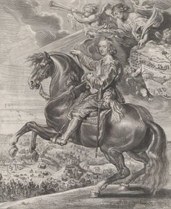 Porträt von Kardinal-Infant Ferdinand von Österreich, zu Pferd, ca. 1630-54 von Anton van der Does