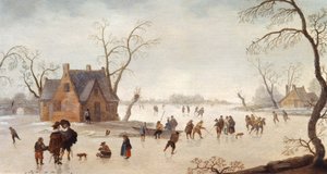 Winterszene von Antoni Verstralen