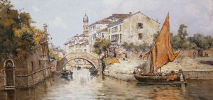 Ein venezianischer Seitenkanal von Antonia Maria de Reyna Manescau