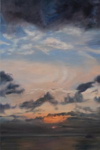 Lachsfarbene Wolken