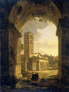 San Giorgio in Velabro in Rom von Antonie Sminck Pitloo