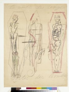 Der Aufstand der Engel, die aus dem Limbus kommen. Zeichnung von Antonin Artaud (1896-1948) von Antonin Artaud
