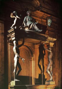 Statuen von zwei nackten und gehäuteten Männern, bekannt als gli spellati (die Gehäuteten), anatomisches Theater von Antonio (d.1663) Paolucci