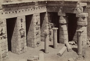Medinet Habu: Koptische Kirche im Zentrum des Tempels von Ramses III