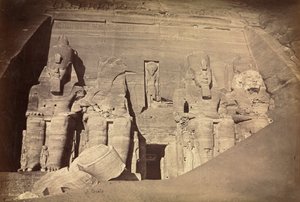 Tempel von Ramses II., Abu Simbel, ca. 1860er von Antonio Beato