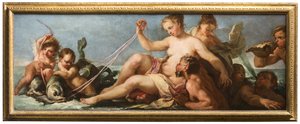 Der Triumph der Amphitrite, um 1716-22 (Öl auf Leinwand) von Antonio Bellucci
