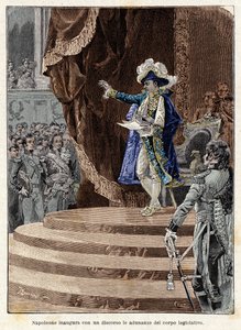 Napoleon Bonaparte eröffnet mit einer Rede die Sitzungen des Gesetzgebenden Körpers