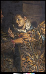 Kaiserin Faustina besucht die heilige Katharina von Alexandria im Gefängnis (Detail)