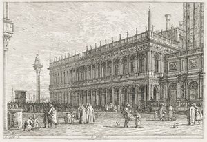 Ansichten: Die Bibliothek, Venedig, 1735-1746