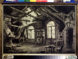 Szenografie für "Dreißig Jahre oder das Leben eines Spielers" von Victor Henri-Joseph Brahain Ducange von Antonio Canoppi