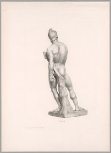 Ajax, Rückansicht, aus Oeuvre de Canova von Antonio Canova