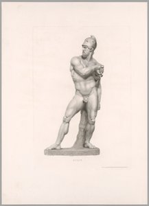 Ajax, Vorderansicht, aus Oeuvre de Canova von Antonio Canova