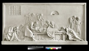 Kriton schließt die Augen des Sokrates von Antonio Canova