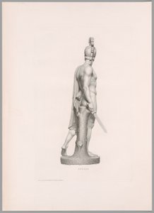 Ettore, Seitenansicht, aus Oeuvre de Canova von Antonio Canova