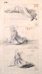 Weibliche Figur in drei verschiedenen Positionen von Antonio Canova