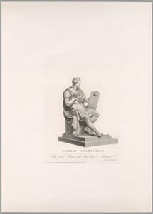 George Washington, Vorderansicht, aus Oeuvre de Canova von Antonio Canova