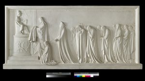Hekuba bietet Pallas Athene den Peplos an von Antonio Canova