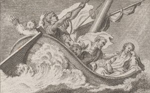 Christus auf einem Boot mit Fischern, ca. 1760-93