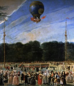 Aufstieg eines Montgolfière-Ballons in Madrid, 5. Juli 1784