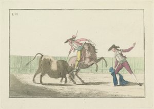 Tafel III, aus der Serie Colección de las principales suertes de una corrida de toros von Antonio Carnicero