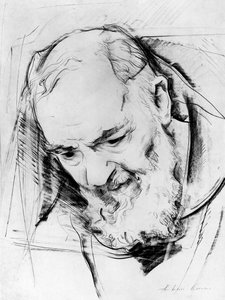 Studie für ein Padre Pio Denkmal, 1979-80