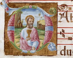 Der Heilige Johannes der Evangelist (Detail)