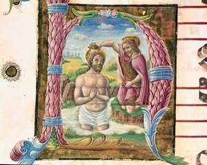 Die Taufe Christi (Detail)