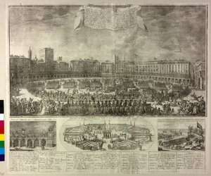 Illustration der Festlichkeiten von Antonio Cioci or Ciocchi