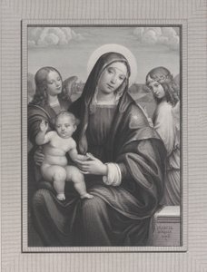 Madonna mit Kind und Engeln, 1822-1888 von Antonio Dalco