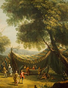 Zelt auf dem Land mit Livemusik (Detail)