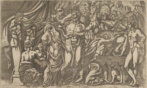 Herkules als Frau verkleidet, 1540-45