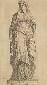 Frau von vorne, ihr Kopf leicht nach links, ca. 1543