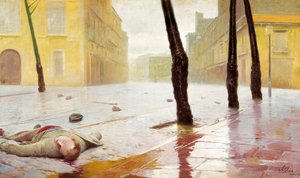 Nach dem Kampf. Gemälde von Antonio Fillol (1870-1930) von Antonio Fillol