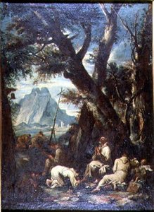Landschaft mit Einsiedlern, ca. 1700-10