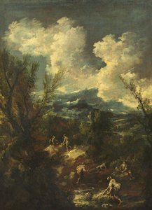 Landschaft mit Wäscherinnen