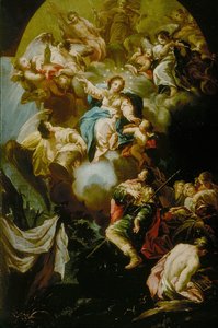 Vision des heiligen Jakobus von der Jungfrau der Säule