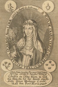 Heilige Rosa von Lima, 1668 von Antonio González de Acuña
